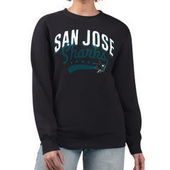 San Jose Sharks G-III 4Her by Carl Banks Women's Filigree Team Graphic Fleece Pullover Sweatshirt