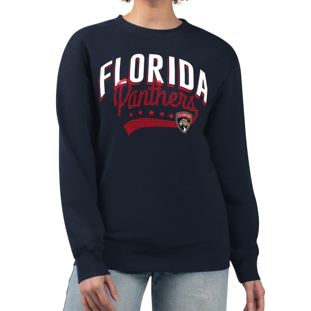 Florida Panthers G-III 4Her by Carl Banks Women's Filigree Team Graphic Fleece Pullover Sweatshirt