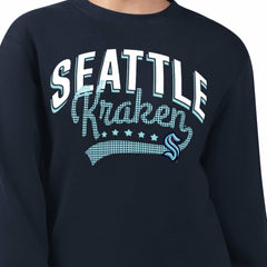 Seattle Kraken G-III 4Her by Carl Banks Women's Filigree Team Graphic Fleece Pullover Sweatshirt