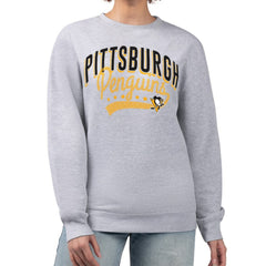 Pittsburgh Penguins G-III 4Her by Carl Banks Women's Filigree Team Graphic Fleece Pullover Sweatshirt