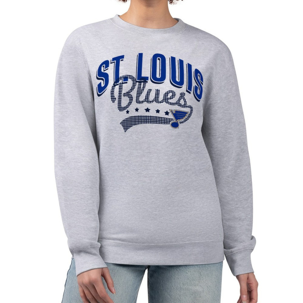 St. Louis Blues G-III 4Her by Carl Banks Women's Filigree Team Graphic Fleece Pullover Sweatshirt