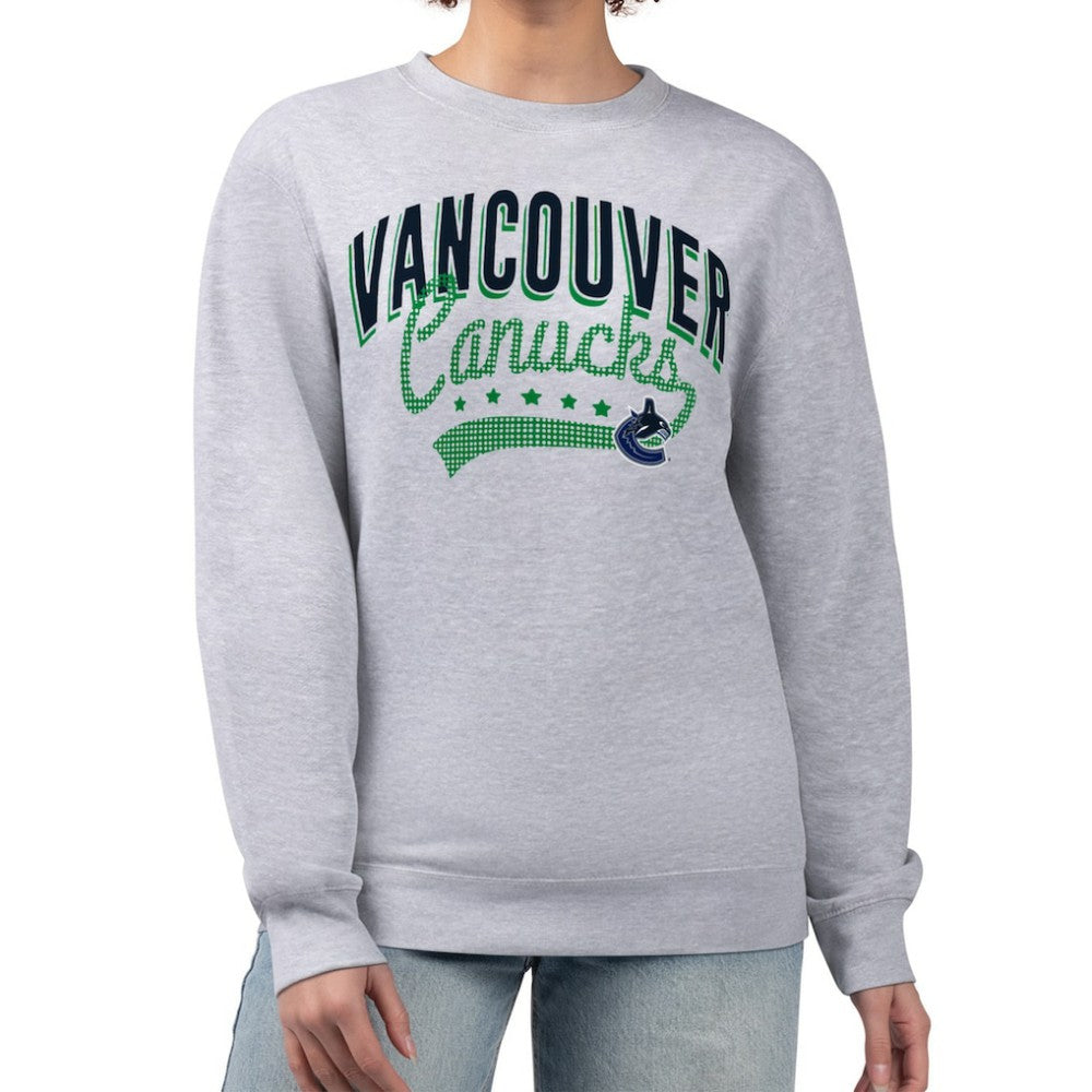 Vancouver Canucks G-III 4Her by Carl Banks Women's Filigree Team Graphic Fleece Pullover Sweatshirt
