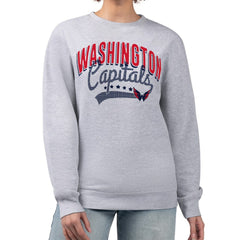 Washington Capitals G-III 4Her by Carl Banks Women's Filigree Team Graphic Fleece Pullover Sweatshirt