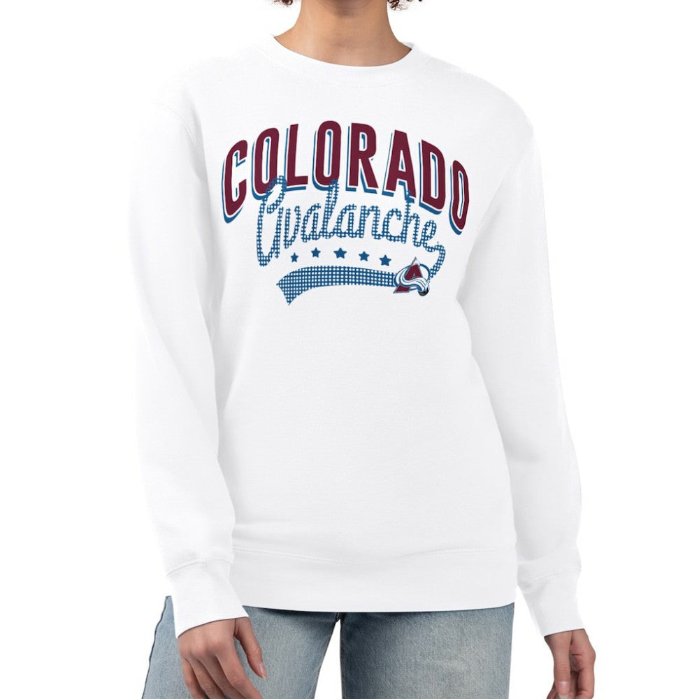 Colorado Avalanche G-III 4Her by Carl Banks Women's Filigree Team Graphic Fleece Pullover Sweatshirt