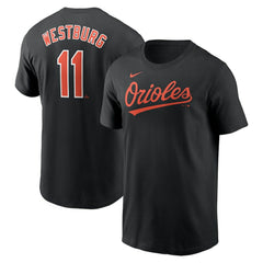 Jordan Westburg Baltimore Orioles Fuse Name & Number T-Shirt - Black | Nike
