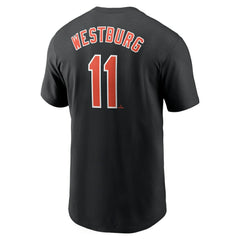 Jordan Westburg Baltimore Orioles Fuse Name & Number T-Shirt - Black | Nike