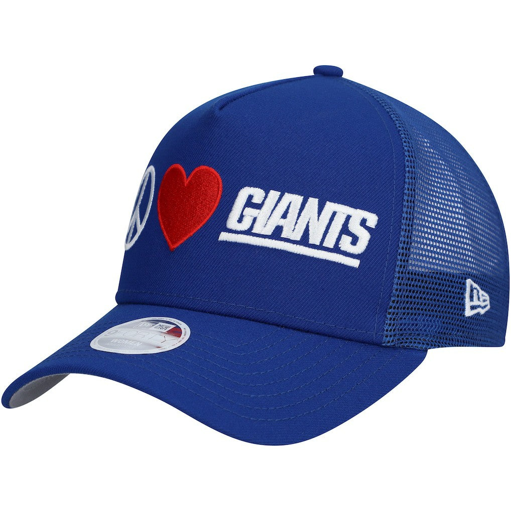 NFL New York Giants Women's Peace & Love Trucker 9FORTY Adjustable Hat
