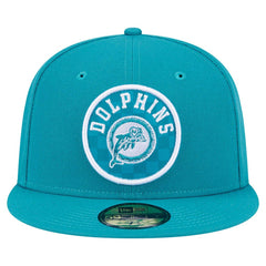 NFL Miami Dolphins Checkered 59FIFTY Fitted Hat