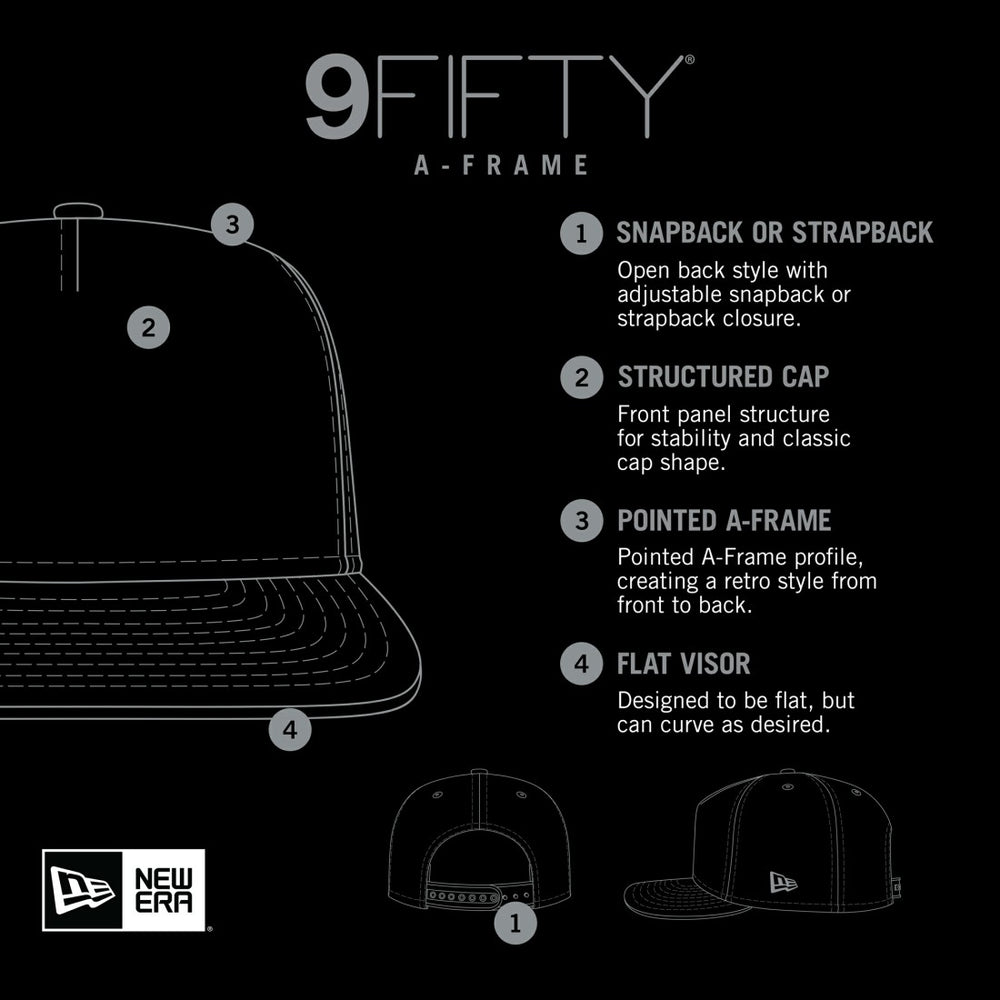 NFL New York Jets Striped A-Frame 9FIFTY Adjustable Trucker Snapback Hat
