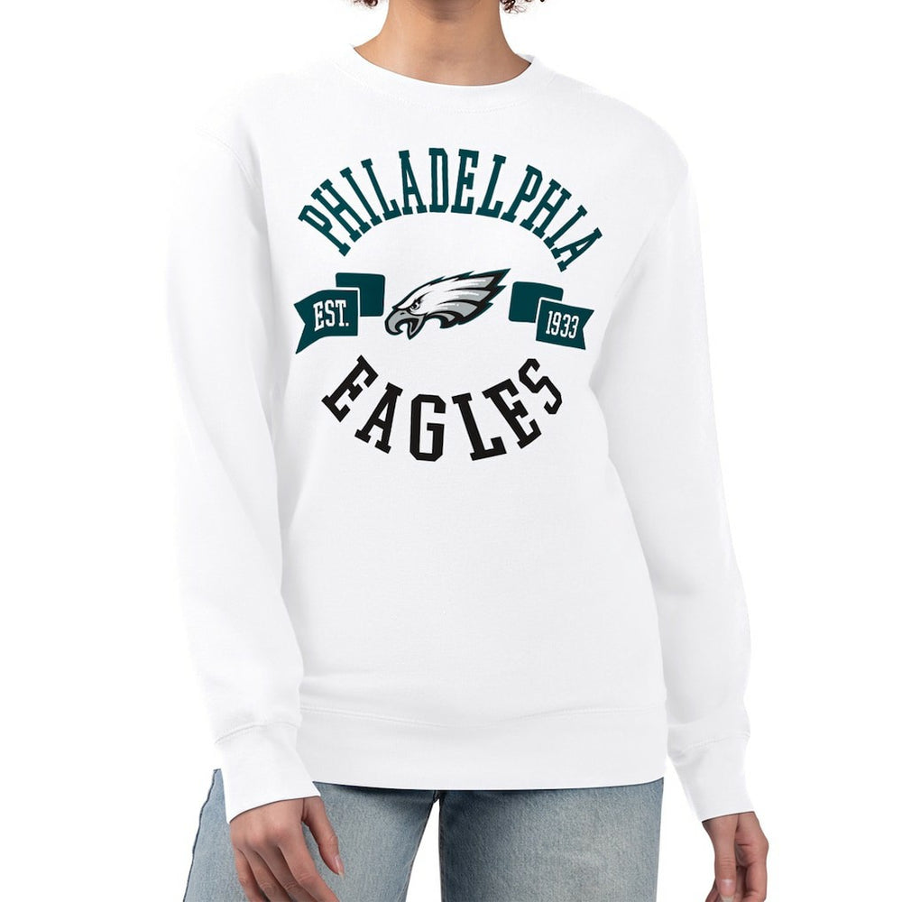 NFL Philadelphia Eagles G-III 4Her by Carl Banks Women's Large Team Graphic Fleece Pullover Sweatshirt