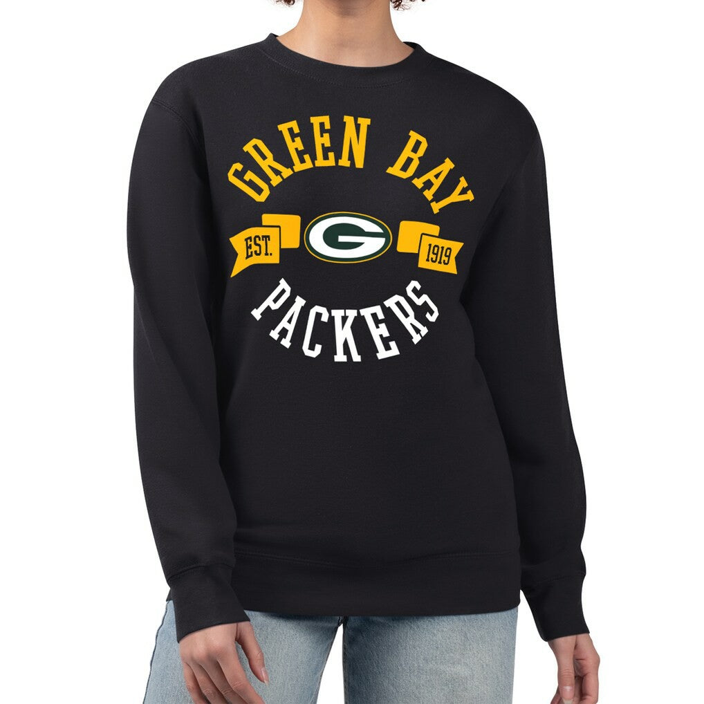 NFL Green Bay Packers G-III 4Her by Carl Banks Women's Large Team Graphic Fleece Pullover Sweatshirt