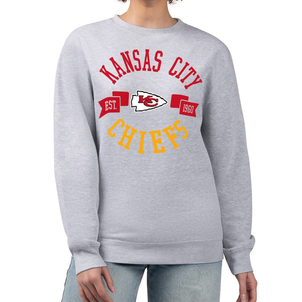 NFL Kansas City Chiefs G-III 4Her by Carl Banks Women's Large Team Graphic Fleece Pullover Sweatshirt