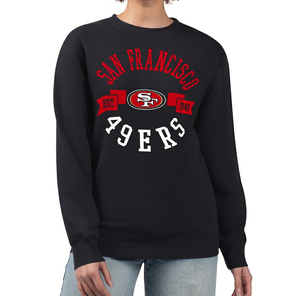 NFL San Francisco 49ers G-III 4Her by Carl Banks Women's Large Team Graphic Fleece Pullover Sweatshirt