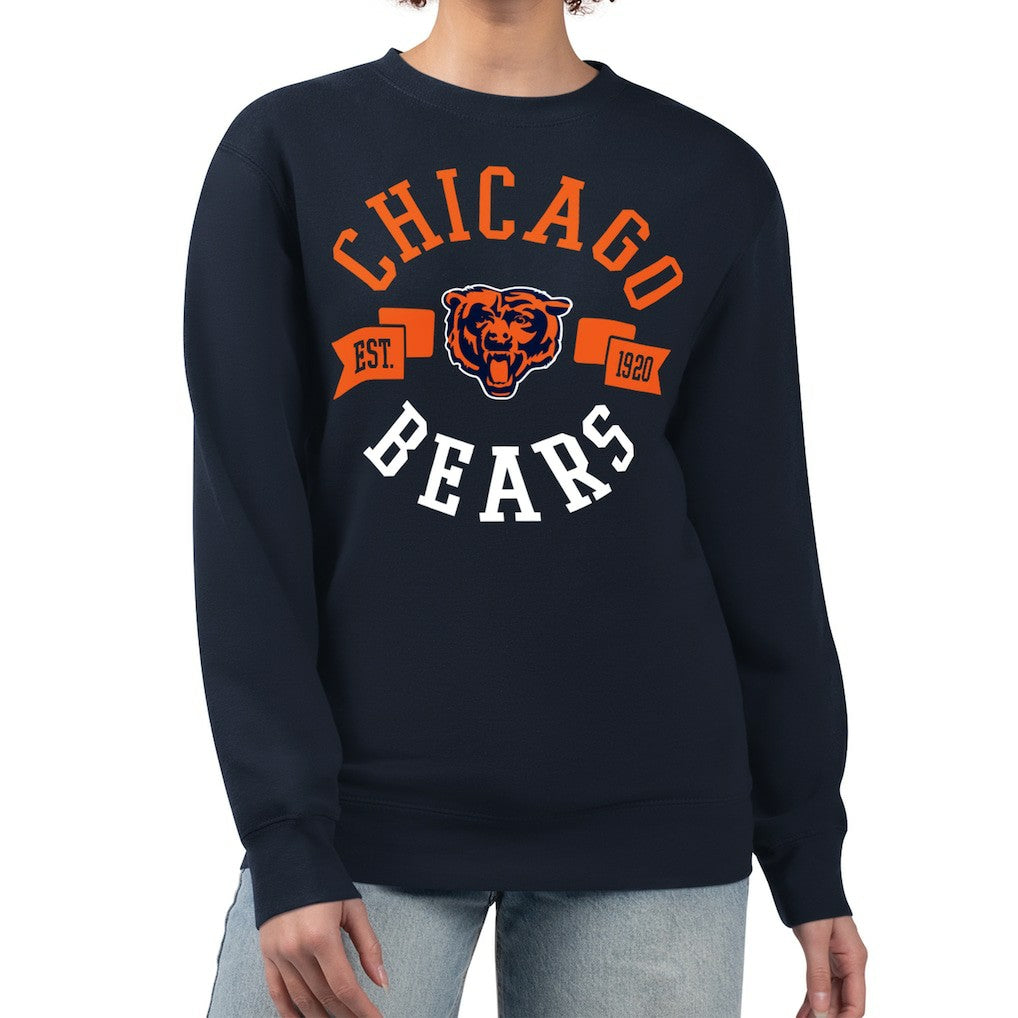 NFL Chicago Bears G-III 4Her by Carl Banks Women's Large Team Graphic Fleece Pullover Sweatshirt