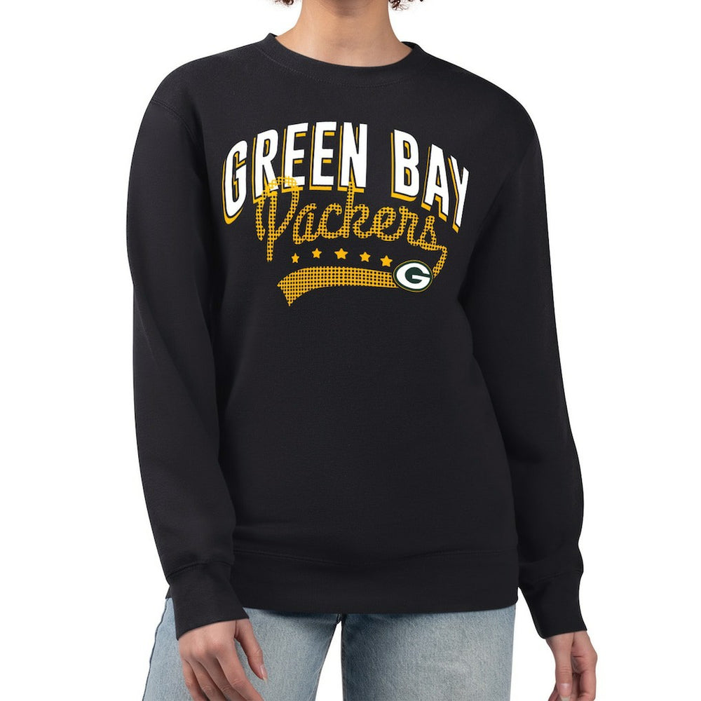 NFL Green Bay Packers G-III 4Her by Carl Banks Women's Filigree Logo Graphic Fleece Pullover Sweatshirt