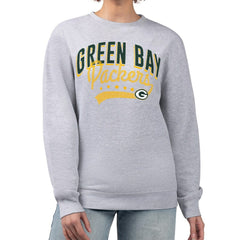 NFL Green Bay Packers G-III 4Her by Carl Banks Women's Filigree Logo Graphic Fleece Pullover Sweatshirt