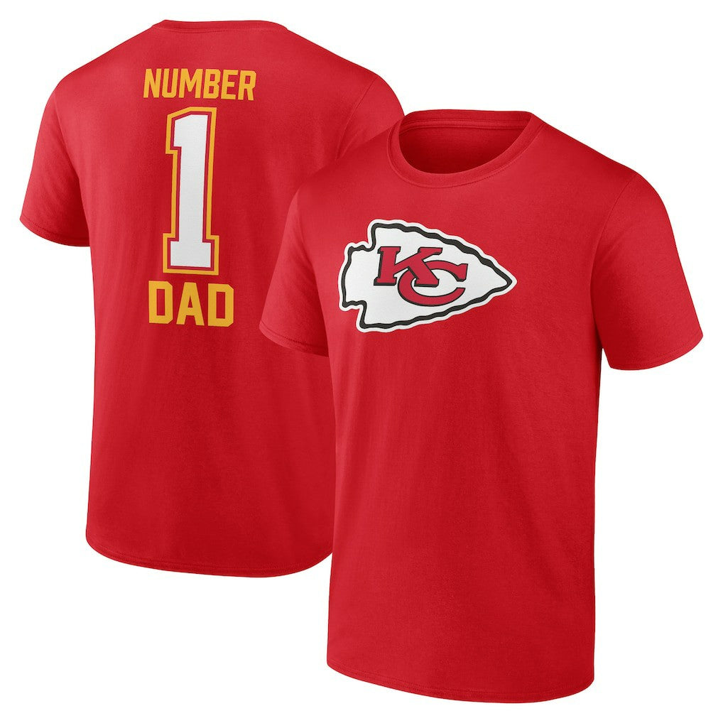 NFL Kansas City Chiefs Father's Day #1 Dad T-Shirt