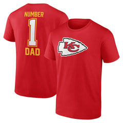 NFL Kansas City Chiefs Father's Day #1 Dad T-Shirt