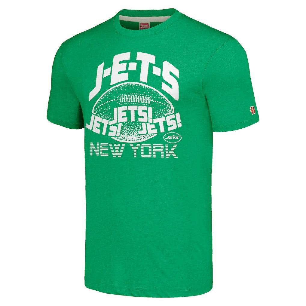 NFL New York Jets Homage Unisex J-E-T-S Tri-Blend T-Shirt