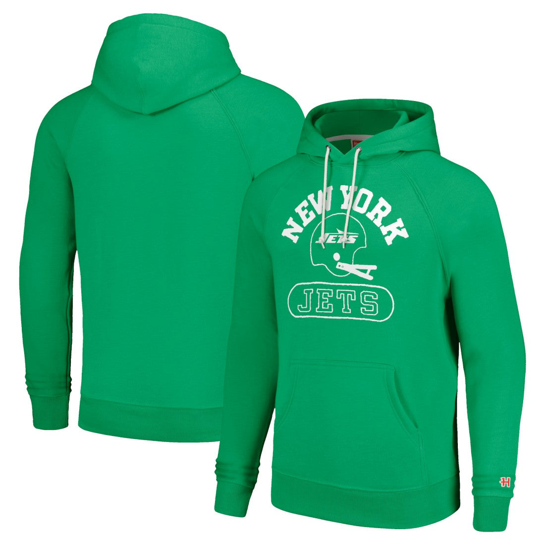 NFL New York Jets Homage Unisex Helmet Tri-Blend Pullover Hoodie