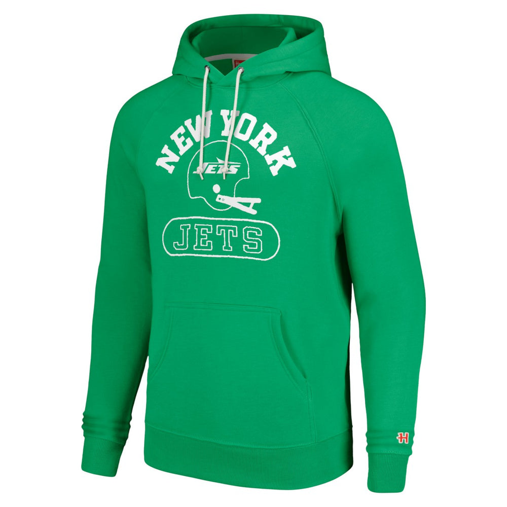 NFL New York Jets Homage Unisex Helmet Tri-Blend Pullover Hoodie