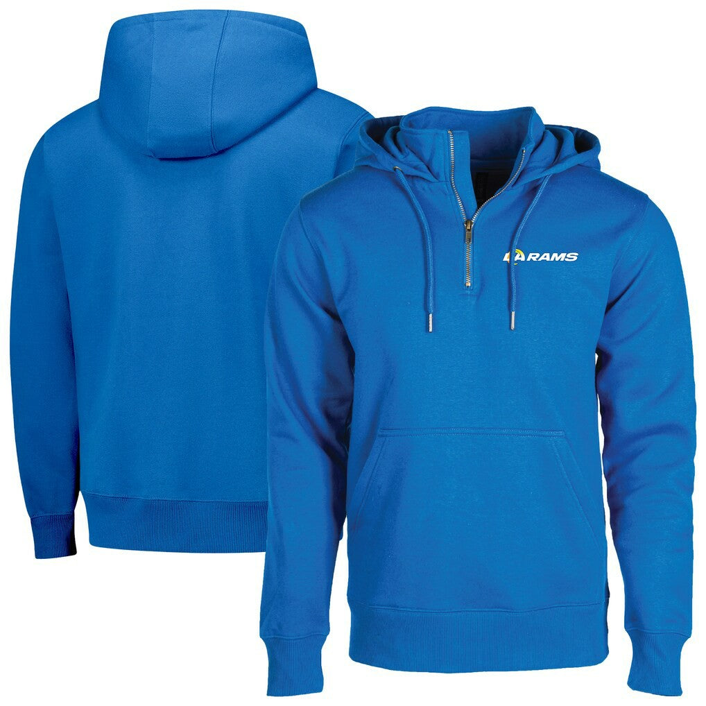 NFL Los Angeles Rams Dunbrooke Unisex Defender Quarter-Zip Hoodie