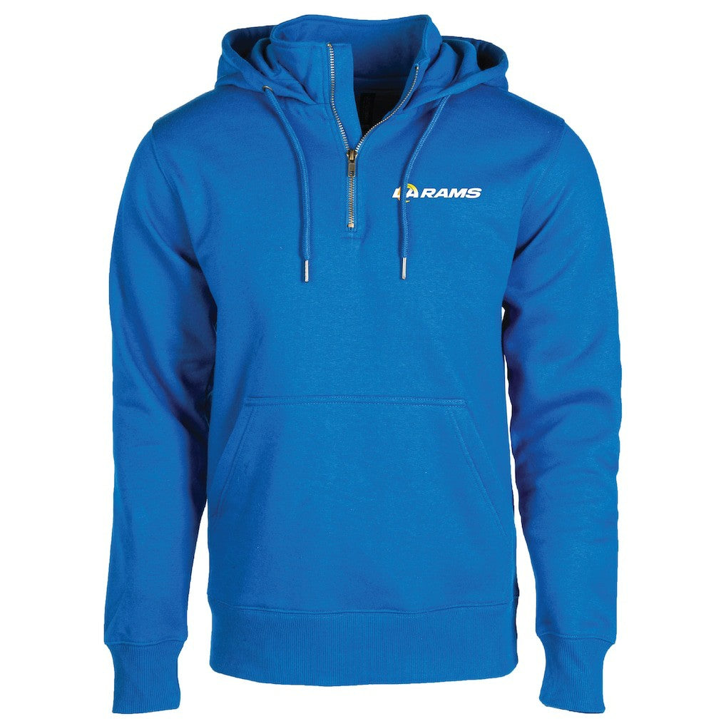NFL Los Angeles Rams Dunbrooke Unisex Defender Quarter-Zip Hoodie