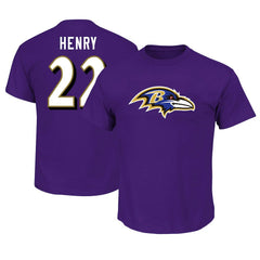 NFL Baltimore Ravens Derrick Henry  Big & Tall Player Name & Number T-Shirt