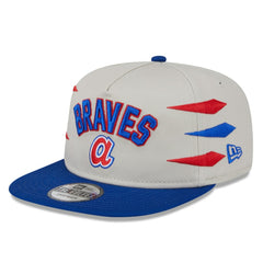 Atlanta Braves Iron Golfer Snapback Hat - Cream | New Era