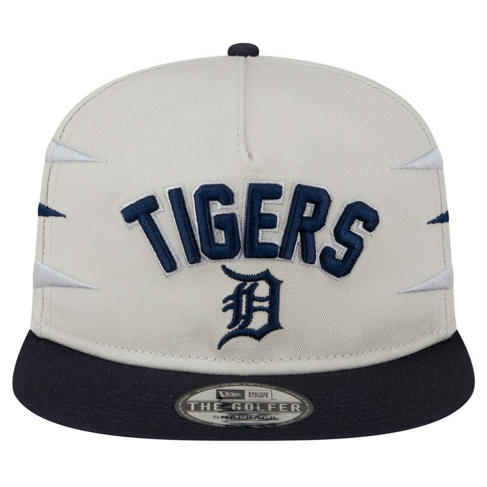 Detroit Tigers Iron Golfer Snapback Hat - Cream | New Era