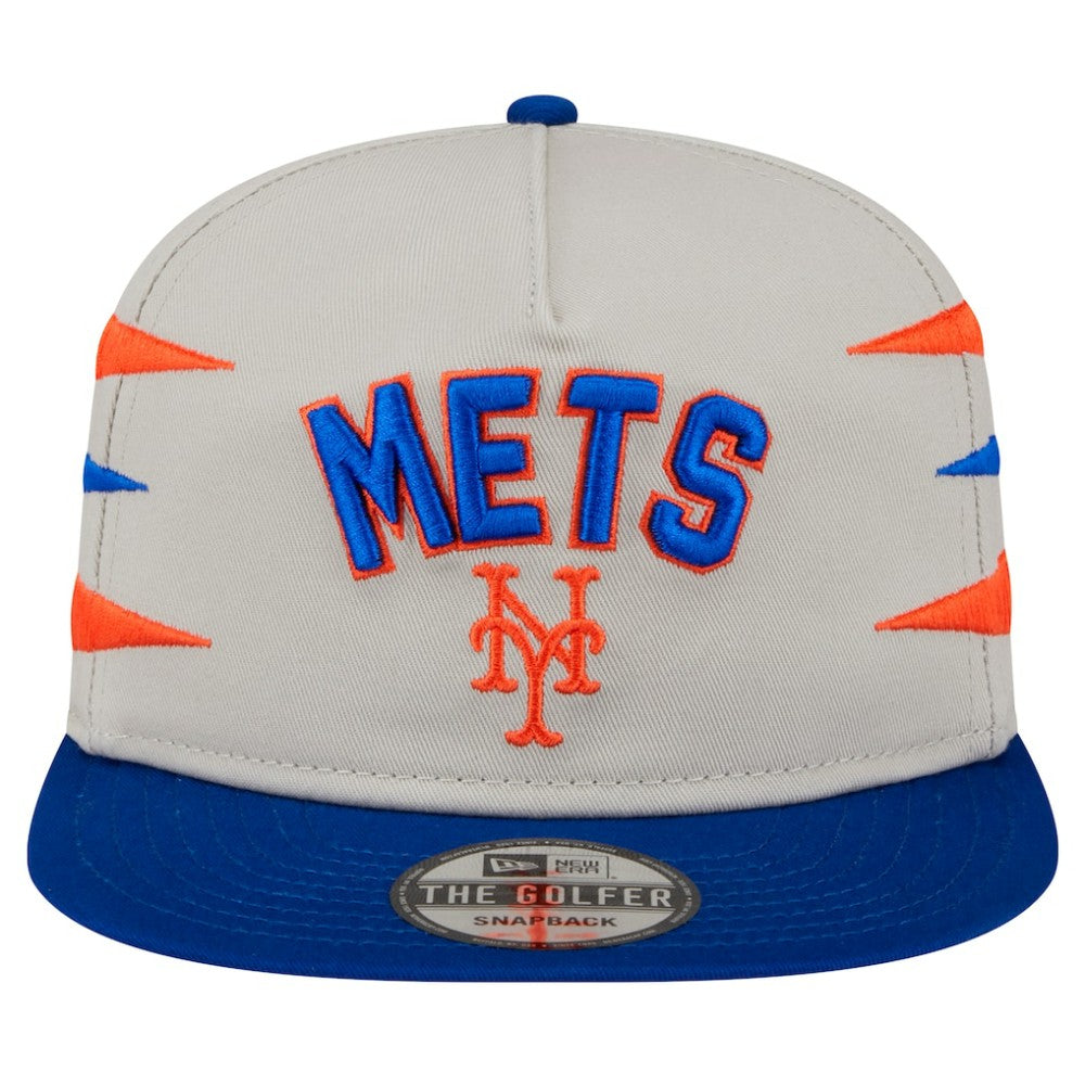 New York Mets Iron Golfer Snapback Hat - Cream | New Era