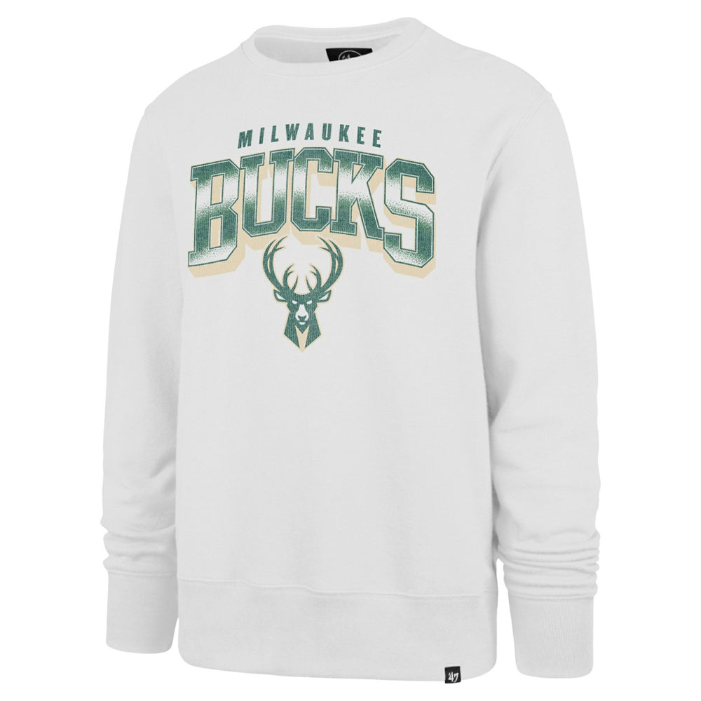 Milwaukee Bucks '47 Spotlight Headline Pullover Sweatshirt - White | 47 brand online