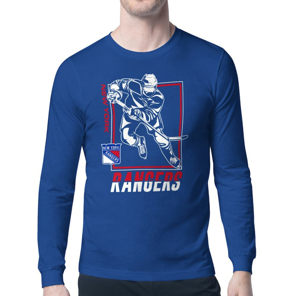 New York Rangers Starter Player Grid Long Sleeve T-Shirt