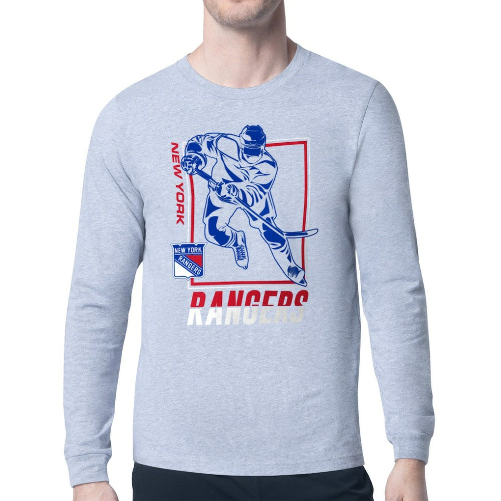 New York Rangers Starter Player Grid Long Sleeve T-Shirt