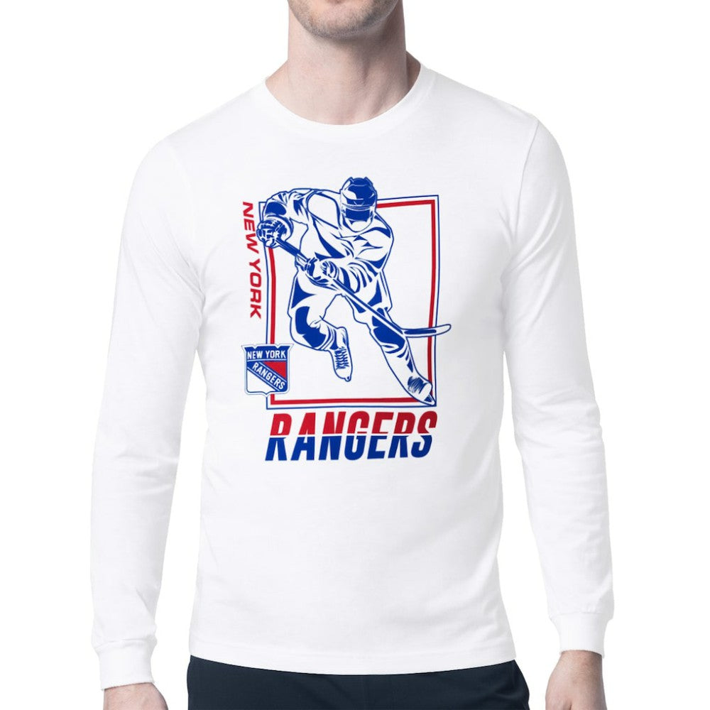 New York Rangers Starter Player Grid Long Sleeve T-Shirt