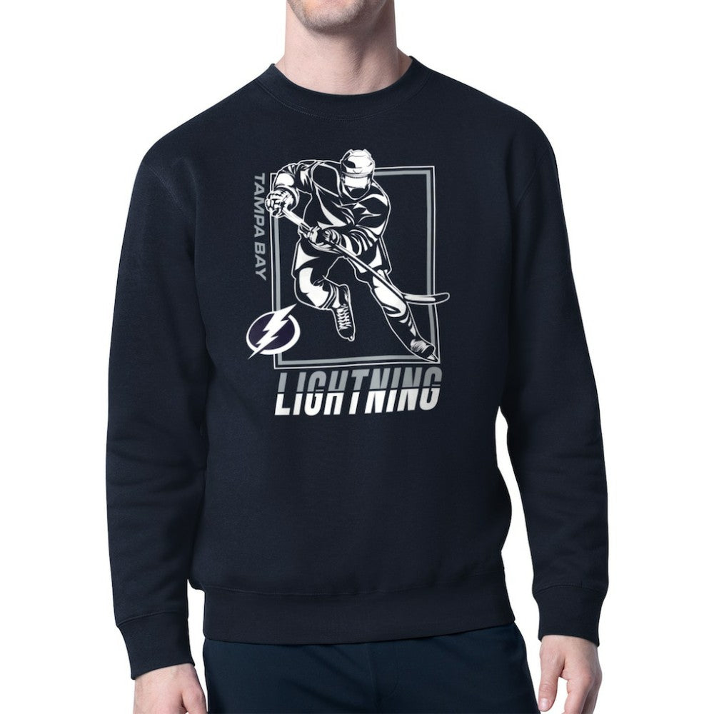 Tampa Bay Lightning Starter Player Grid Fleece Pullover Sweatshirt