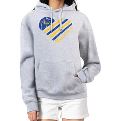 Golden State Warriors G-III 4Her by Carl Banks Women's Heart Pullover Hoodie - Heather Gray cheap