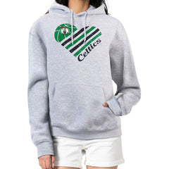 Boston Celtics G-III 4Her by Carl Banks Women's Heart Pullover Hoodie - Heather Gray discount