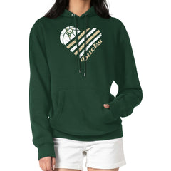 Milwaukee Bucks G-III 4Her by Carl Banks Women's Heart Pullover Hoodie - Green cheap