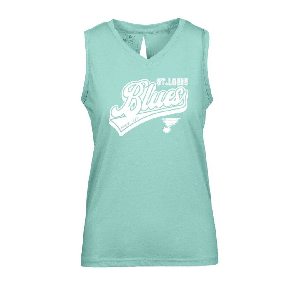St. Louis Blues Levelwear Women's Paisley Sweep V-Neck Tank Top