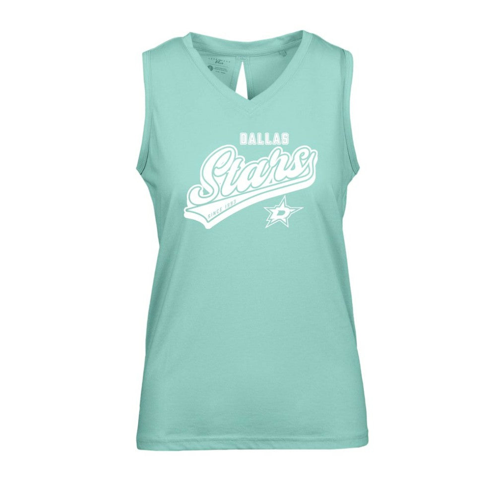 Dallas Stars Levelwear Women's Paisley Sweep V-Neck Tank Top