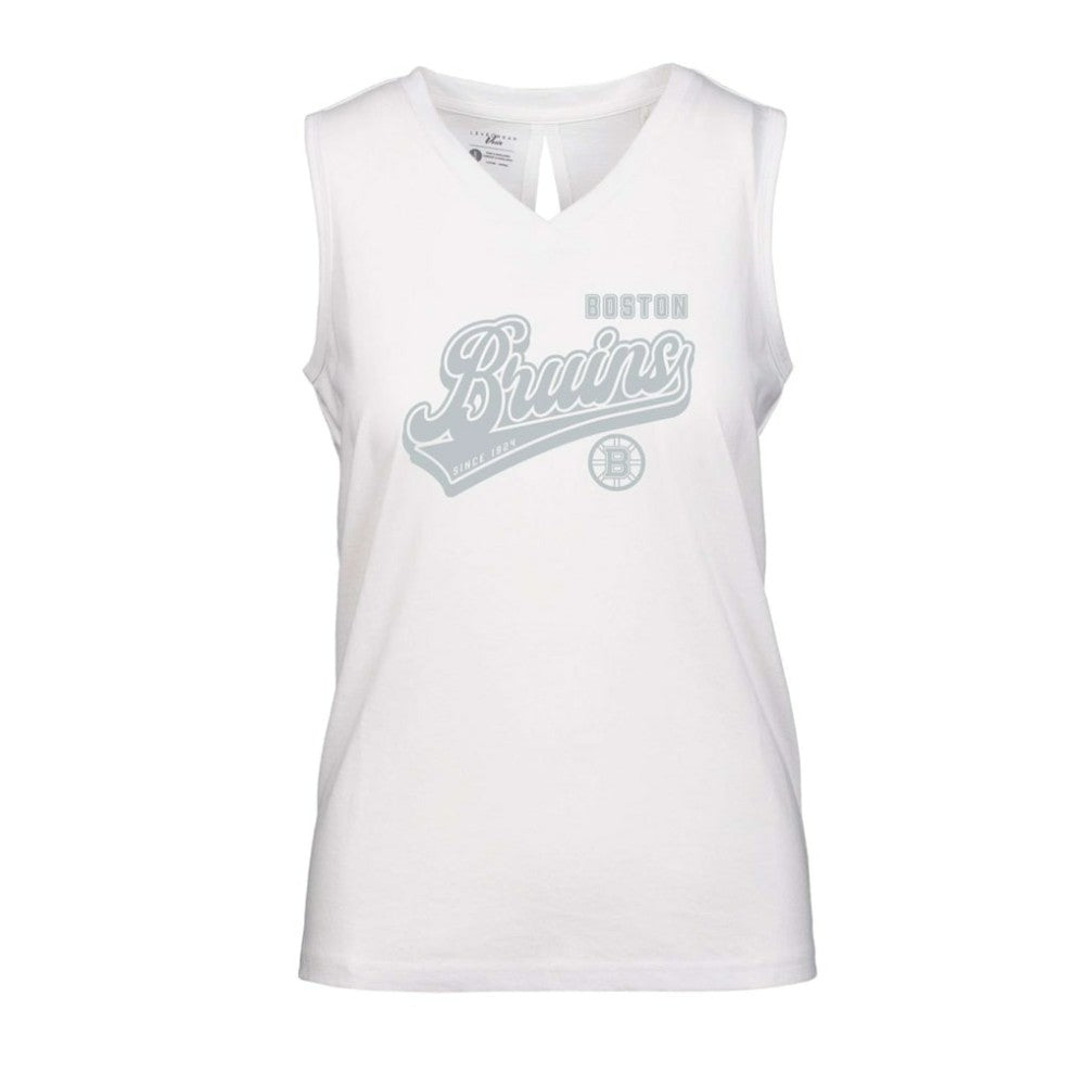 Boston Bruins Levelwear Women's Paisley Sweep V-Neck Tank Top