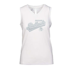 Chicago Blackhawks Levelwear Women's Paisley Sweep V-Neck Tank Top