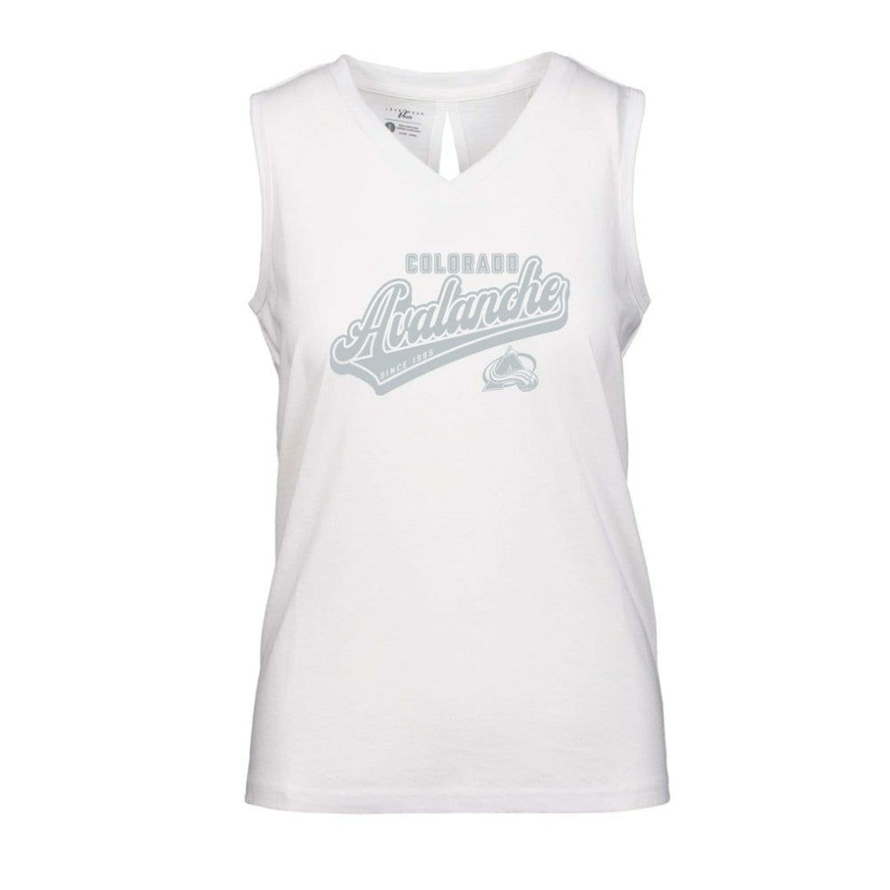 Colorado Avalanche Levelwear Women's Paisley Sweep V-Neck Tank Top