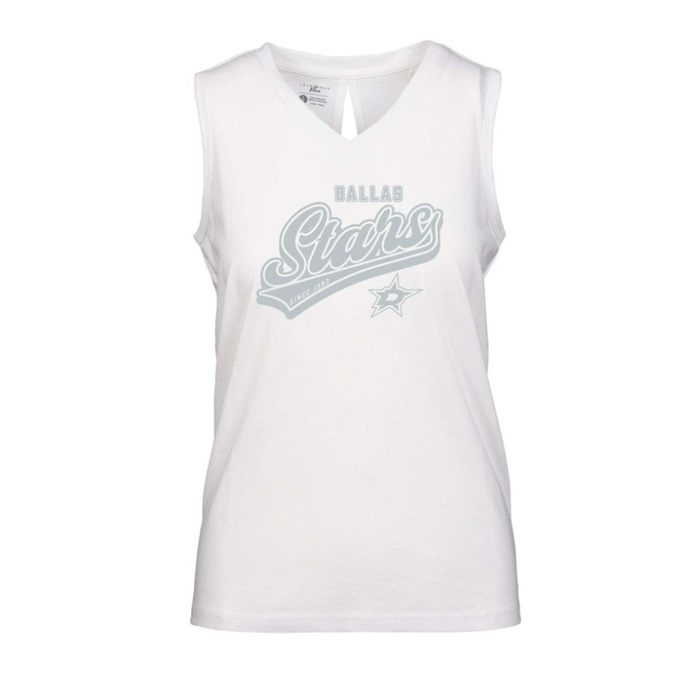 Dallas Stars Levelwear Women's Paisley Sweep V-Neck Tank Top