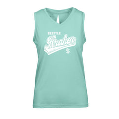 Seattle Kraken Levelwear Women's Paisley Sweep V-Neck Tank Top
