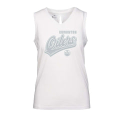 Edmonton Oilers Levelwear Women's Paisley Sweep V-Neck Tank Top