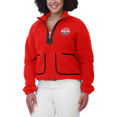 Chicago Blackhawks WEAR by Erin Andrews Women's Polar Fleece Half-Zip Jacket