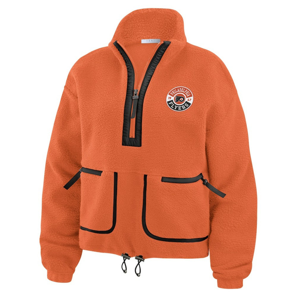 Philadelphia Flyers WEAR by Erin Andrews Women's Polar Fleece Half-Zip Jacket