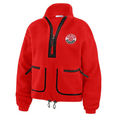 New Jersey Devils WEAR by Erin Andrews Women's Polar Fleece Half-Zip Jacket